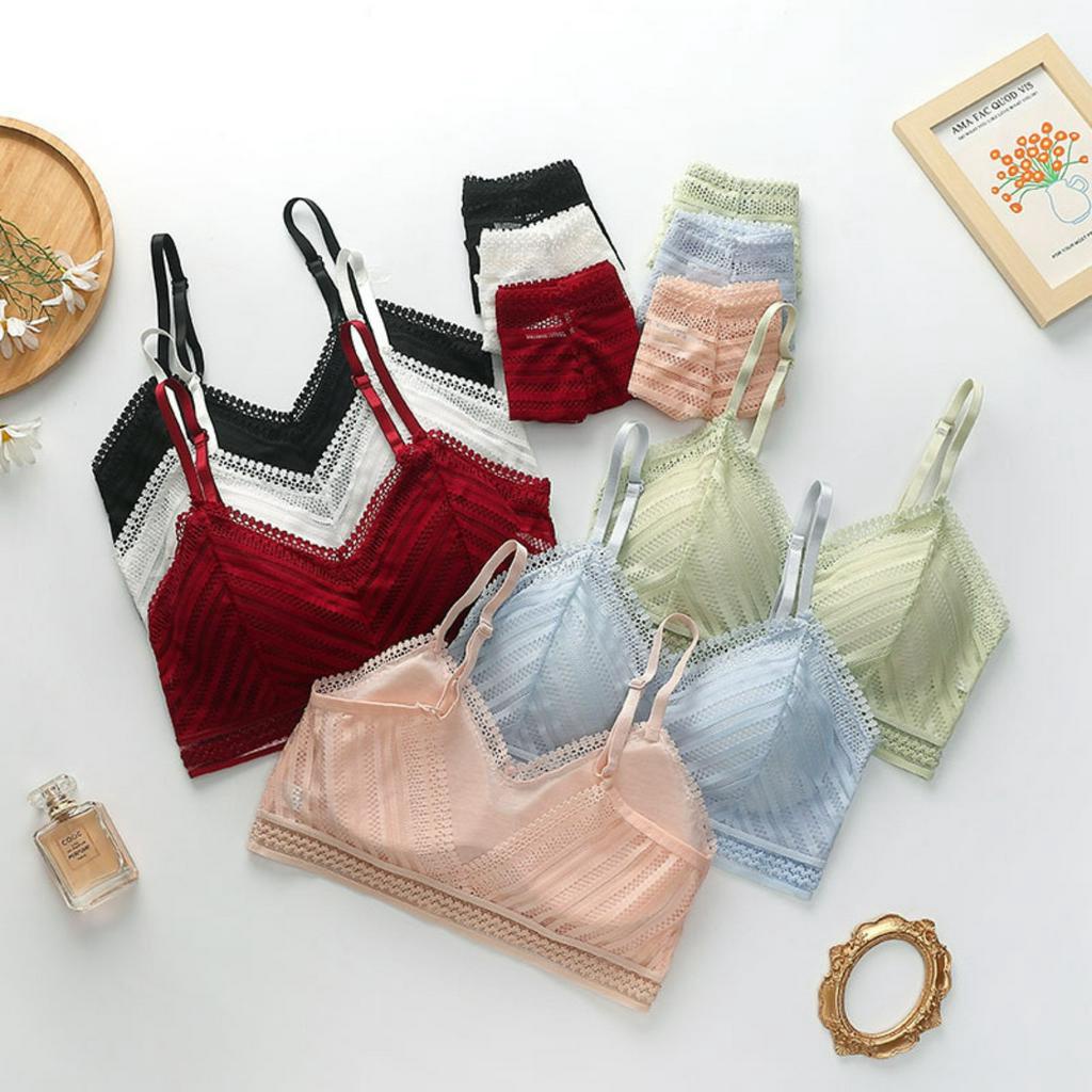 Áo bra ren nữ - Áo ngực nữ ren mút mỏng tháo rời mềm mịn sexy quyến rũ Kingshop B3613