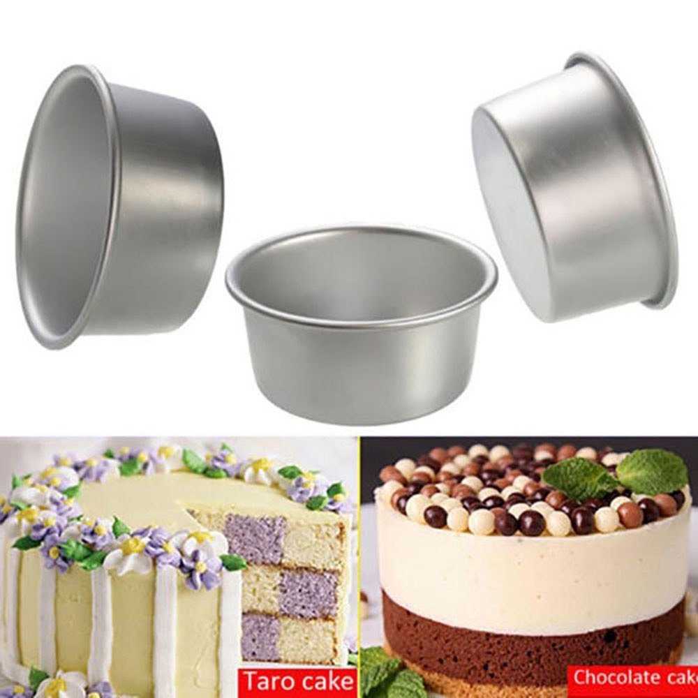 Khuôn Làm Bánh Bông Lan, Bánh Mì, Khuôn Tròn Hợp Kim Nhôm Nhiều Kích Cỡ Tiện Dụng