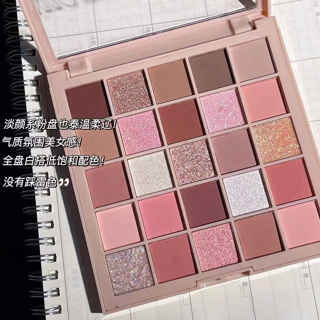 Bảng Phấn Mắt 25 Màu Khối Rubik Ánh Ngọc Trai Màu Cam Nâu Dùng Mỗi Ngày