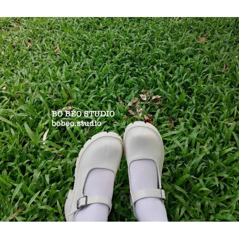 (HÀNG CÓ SẴN - ẢNH THẬT FEEDBACK) GIÀY ULZZANG BÚP BÊ MARY JANE QUAI NGANG ĐẾ CAO 5CM - RETRO MARY JANE SHOES