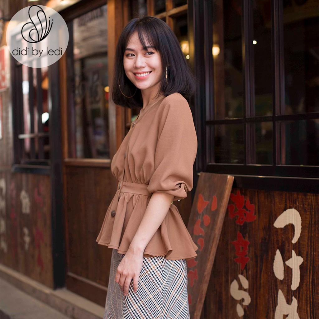 Áo kiểu thời trang nữ DIDI BY LEDI áo công sở nữ, che khuyết điểm, vải cotton size S M L  A859