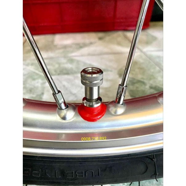 Nắp van vòi , nắp van bơm hơi salaya mẫu thái hàng inox gán các loại xe