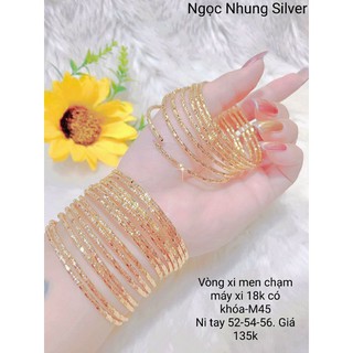 Vòng ximen chạm máy có khóa xi mạ-M45