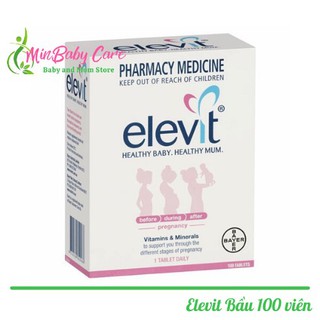 [ Tem Chemist ] Elevit Bầu Úc Vitamin Tổng Hợp - 100 viên