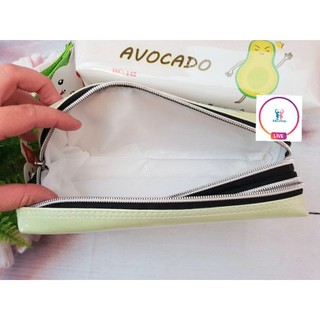 Bóp viết quả bơ 2 dây kéo