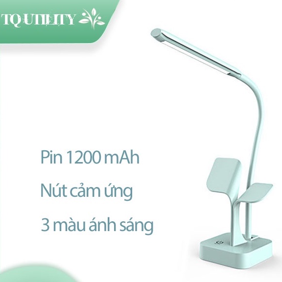 [ĐÈN BÀN SẠC PIN DECOR] Đèn bàn, Đèn học hiện đại - Chống cận - Bảo vệ mắt - Thiết kế xinh xắn - Sử dụng thông minh