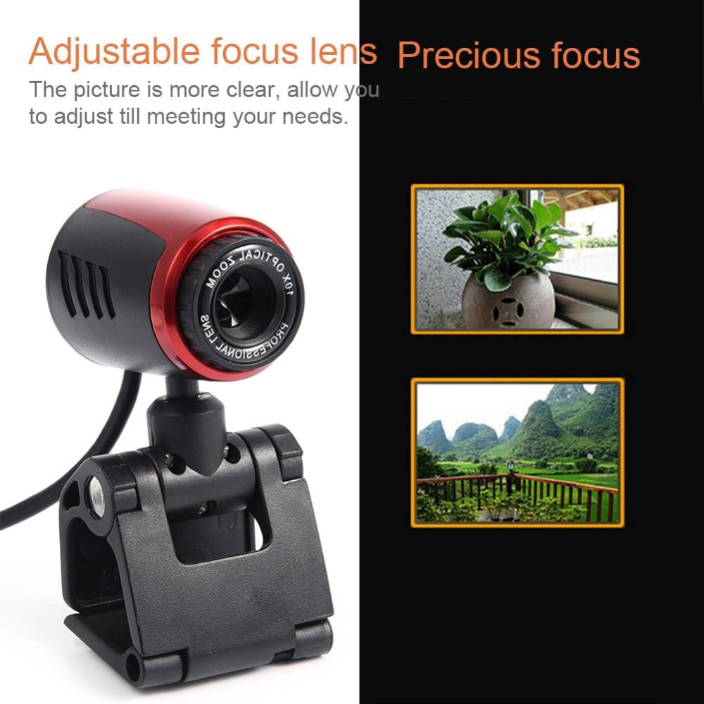 USB Camera 480P HD Webcam Web Camera with Microphone for Laptop Computer