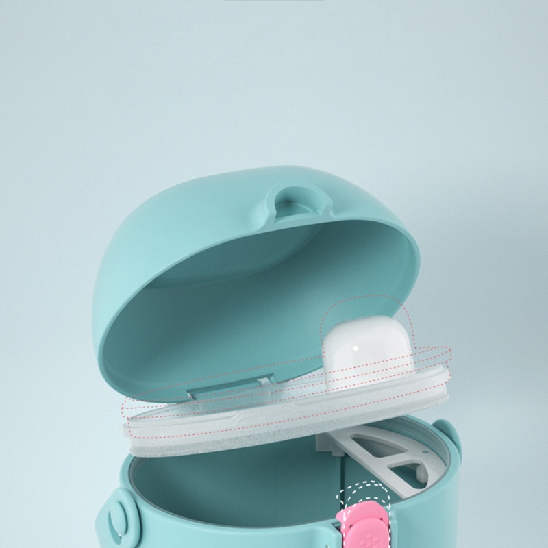 Hộp đựng sữa bột/ thức ăn kèm muỗng tiện dụng cho bé