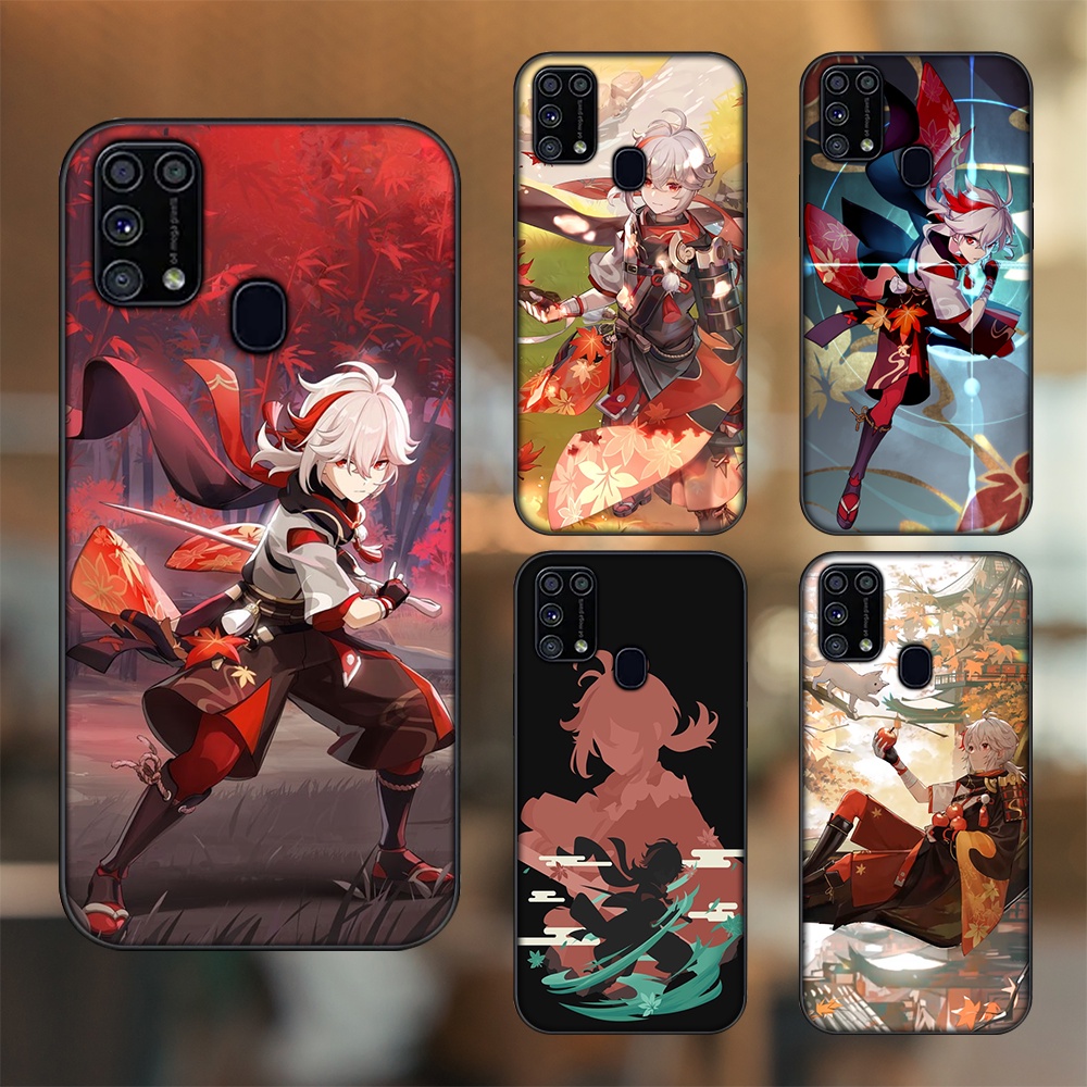 Ốp lưng Samsung M31 viền đen in hình Kazuha Genshin Impact