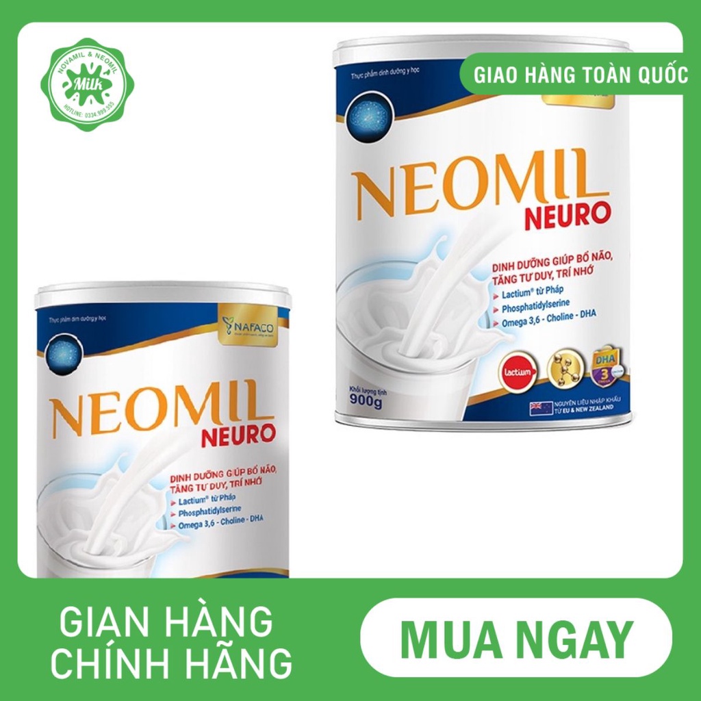 Sữa bột Neomil Neuro - Dinh dưỡng giúp bổ não, tăng tư duy và trí nhớ