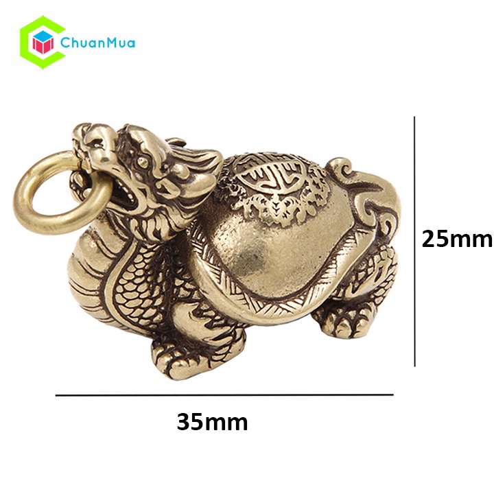 Bộ Móc Khóa Đồng Tứ Linh LONG - LÂN - QUY - PHỤNG