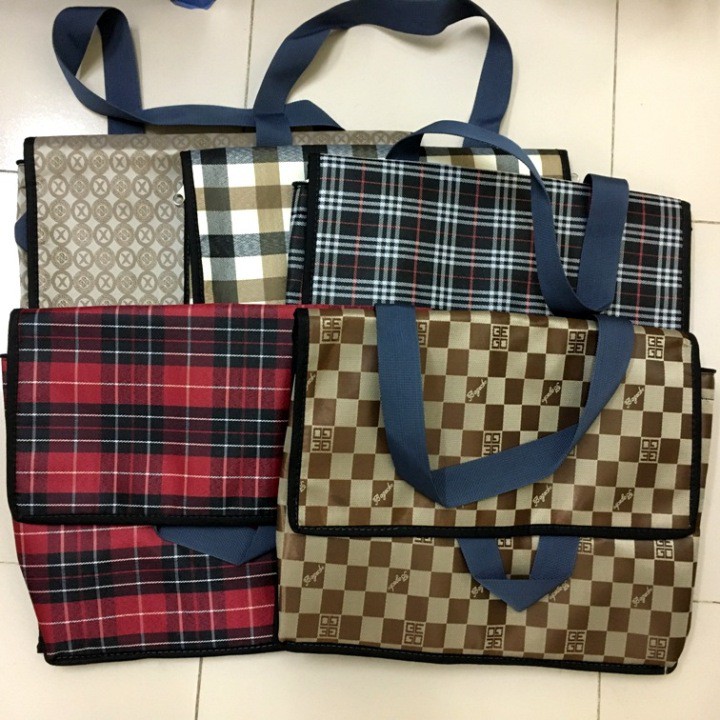 Túi giữ nhiệt loại lớn hình hộp, vải bố dầy 38x22cm cao 30cm. Tx90