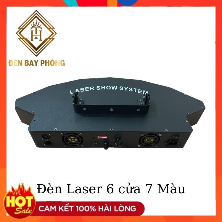 ĐÈN LASER 6 CỬA 7 MÀU HÌNH QUẠT - CHUYÊN DÙNG QUÉT TIA , THÍCH HỢP QUÁN BAR , VŨ TRƯỜNG CHUYÊN NGHIỆP