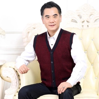 Áo len gilê trung niên