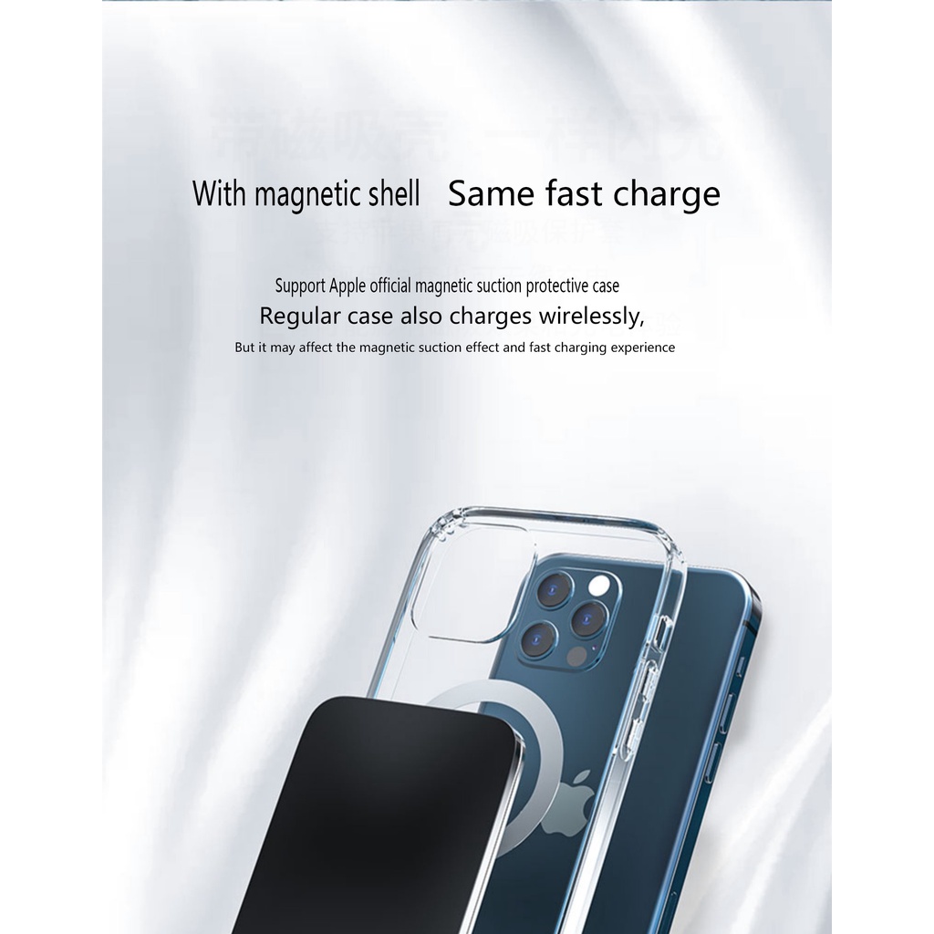 Pin sạc dự phòng không dây 10000mAh 15W bằng hợp kim nhôm thích hợp cho iPhone 13 12 Pro Max