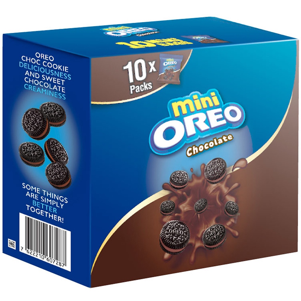 Bánh Quy Sôcôla Oreo Mini Vị Chocolate (Hộp 10 gói)