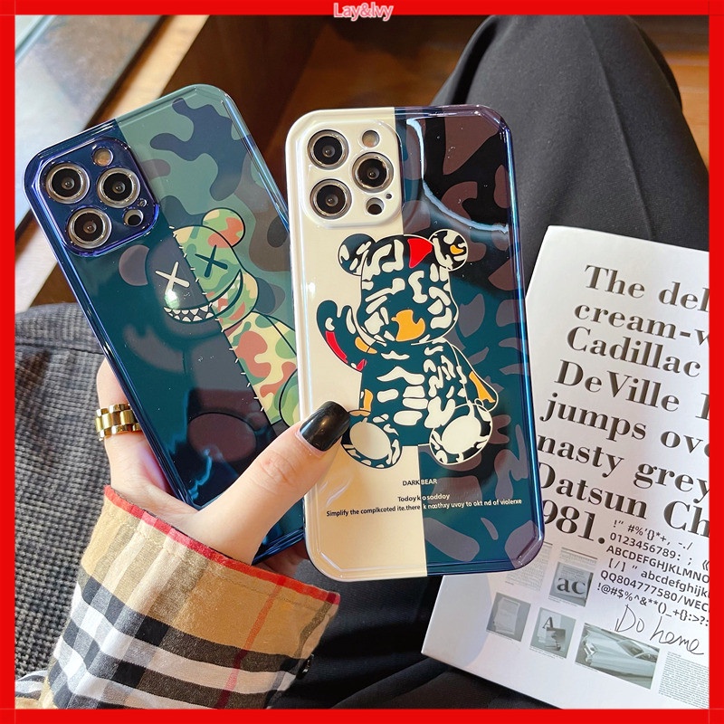 Ốp Điện Thoại Silicon Imd Mềm Chống Rơi Hình Gấu Cho iPhone 7 8 7plus 8plus X Xs Xr Xsmax 11 11pro 11promax 12promax | BigBuy360 - bigbuy360.vn