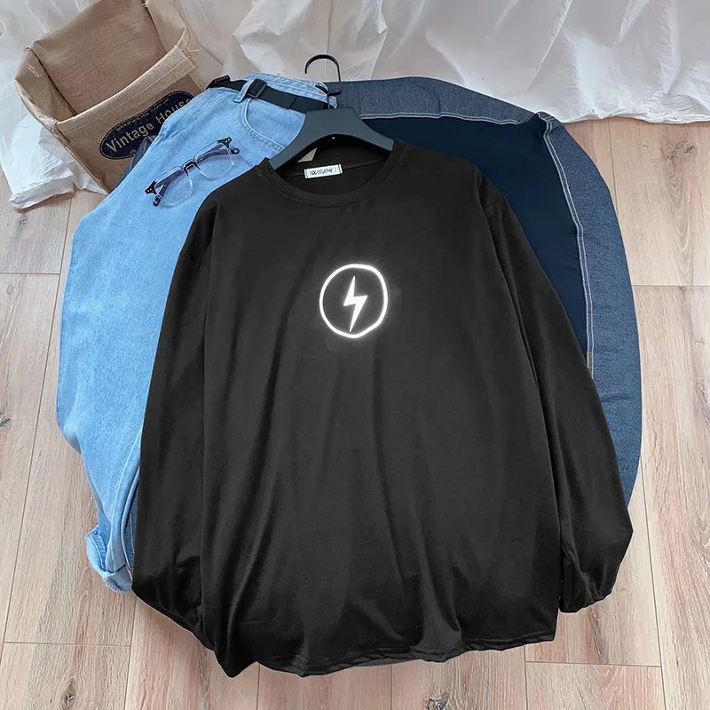 Áo thun tay dài dáng rộng Size M-5Xl thời trang trẻ trung cho nam nữ | BigBuy360 - bigbuy360.vn