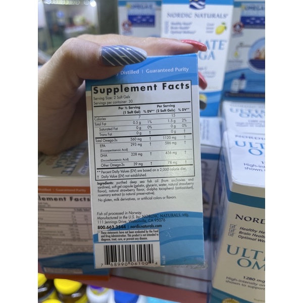 Nordic Naturals DHA Omega_3 -Cải Thiện Huyết Áp. Tim Mạch, trí não