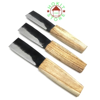 Combo 3 dao bổ cau cán gỗ Đa Sỹ dài 17,5 cm - Dùng bổ cau, hoa quả, nhỏ gọn, bền đẹp, tiện lợi Giá sỉ