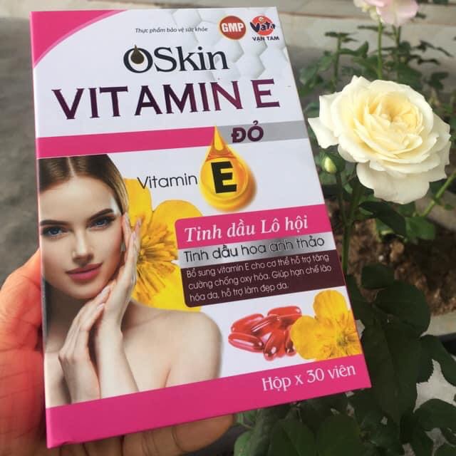 Vitamin E đỏ ( Oskin vitamin E ) lọ 30 viên