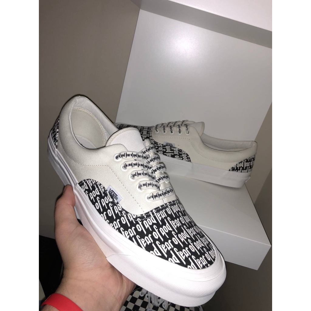 Giày Vans chữ  FEAR OF GOD buộc dây thể thao sneaker nam nữ Hot trend full bill box
