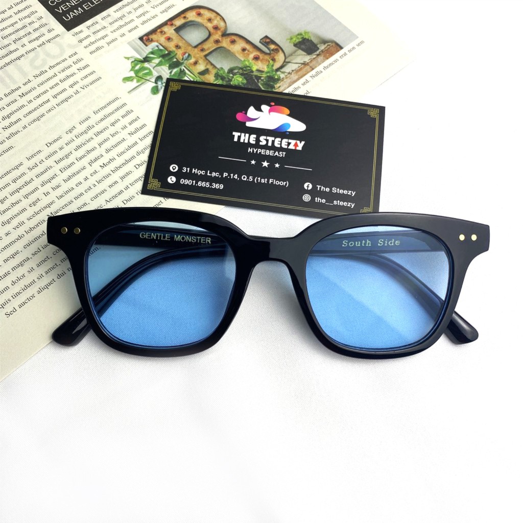 Kính GM south side cao cấp màu xanh dương [ có khắc chữ ]