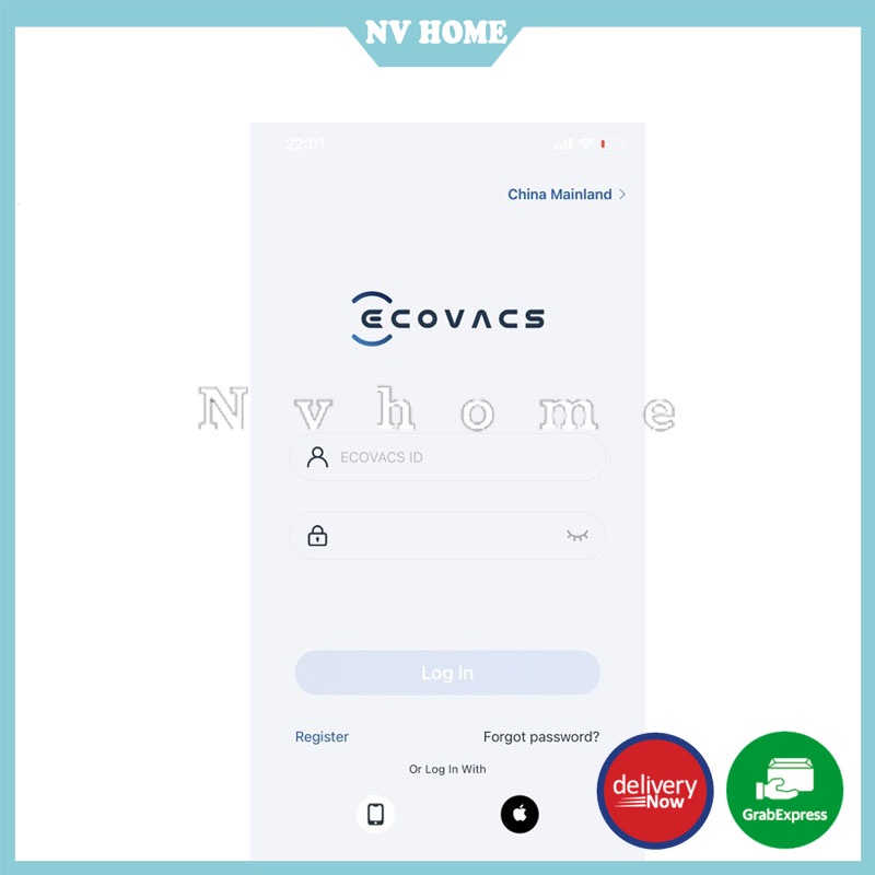 Tài khoản Ecovacs Home cho Robot hút bụi Ecovacs Deebot