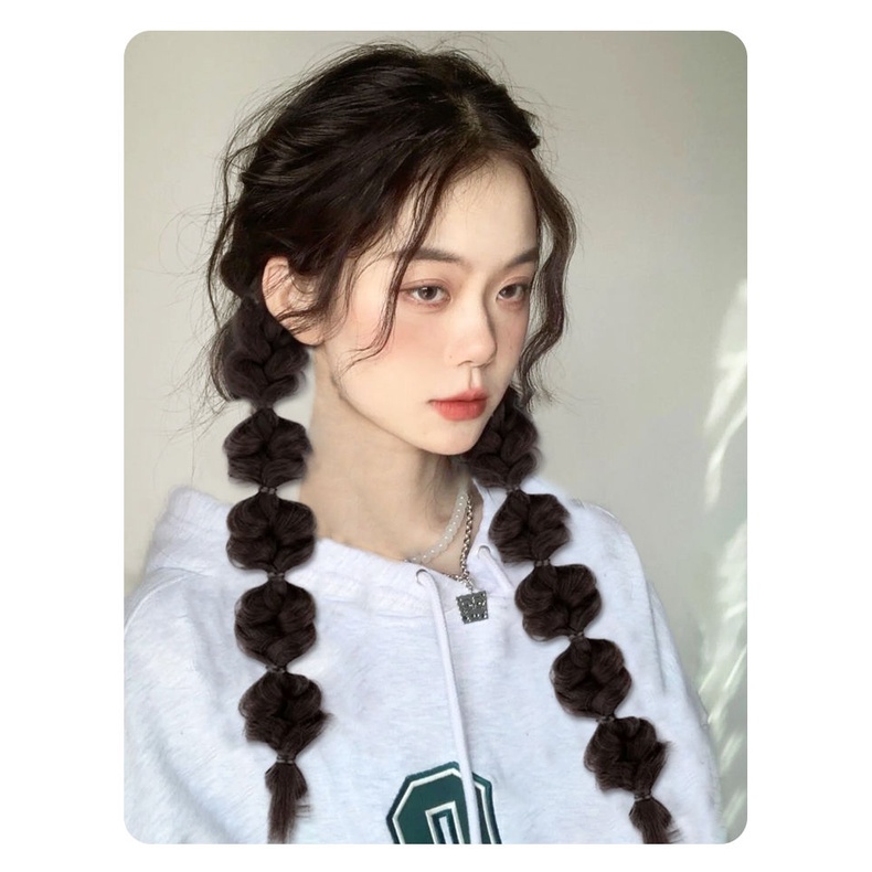 Tóc Đuôi Ngựa Giả Thắt Bím Dễ Thương Dành Cho Nữ