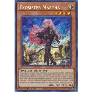 Thẻ Bài Yugioh Exosister Martha - POTE-EN025 - Secret Rare 1st Edition