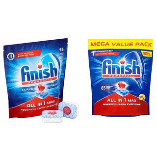 Combo viên rửa bát Finish All in 1 Max 120 Viên ( 2 hộp 60v )