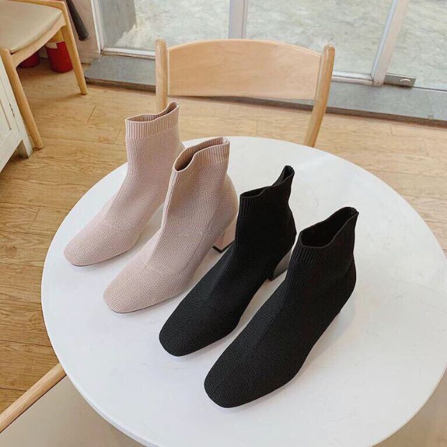 [Hàng đẹp] Giày boots cao cấp chất co dãn đi ôm chân | BigBuy360 - bigbuy360.vn