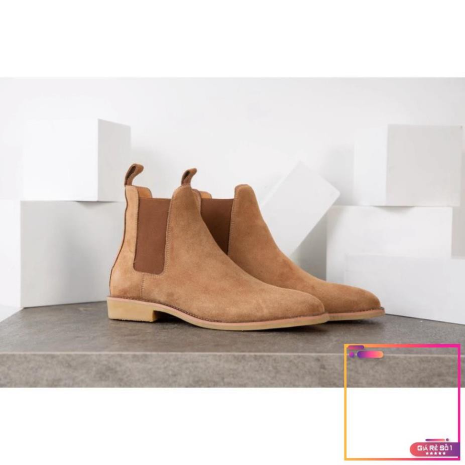 Giày Chelsea Boots nam SN02 da lộn cao cổ đế cao cá tính năng động trẻ trung  -V1