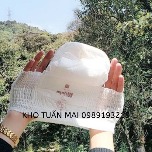 Bịch 100 miếng bỉm/tã quần MIJUKU cao cấp mềm mịn mỏng đủ size M, L, XL, XXL,XXXL công nghệ Nhật Bản cho bé