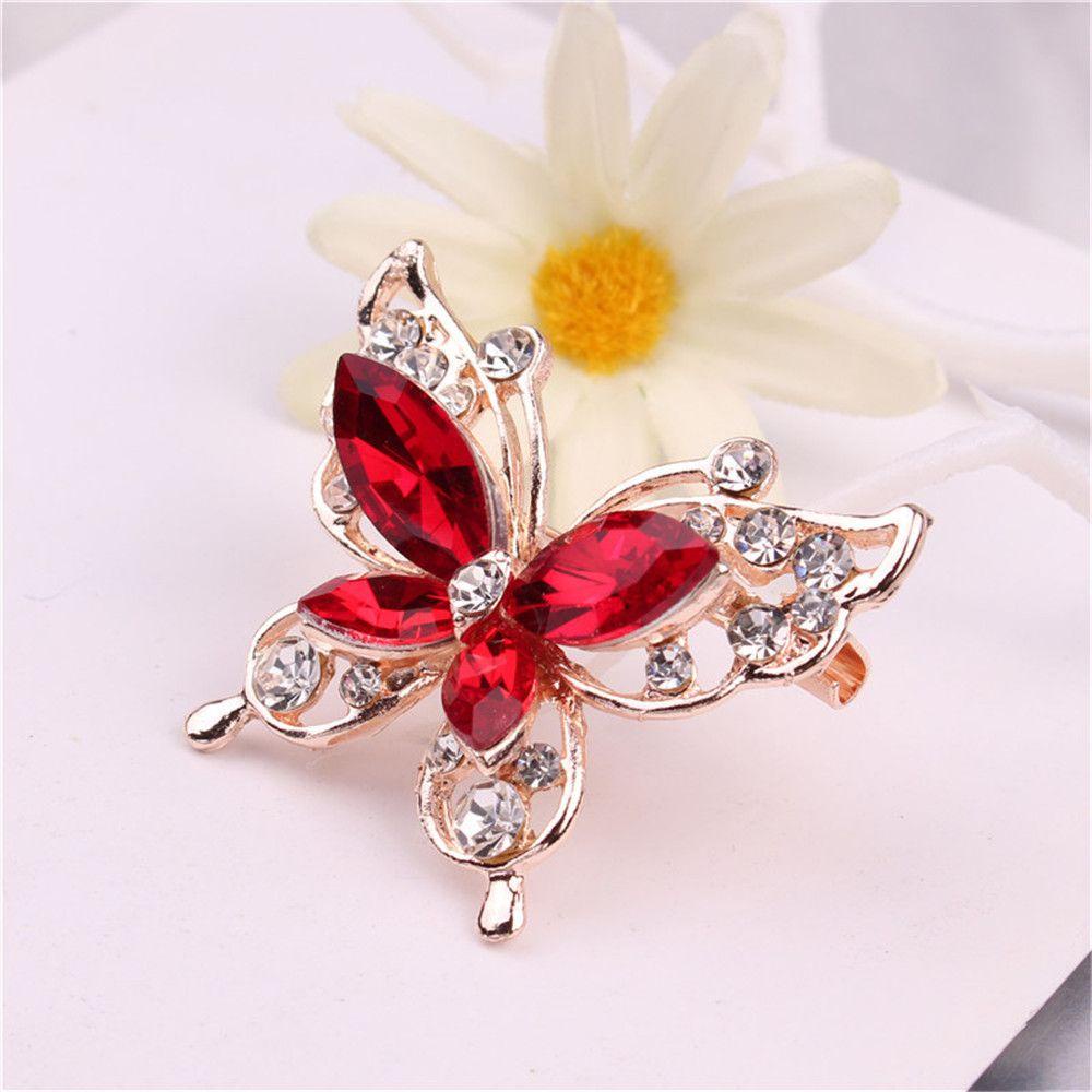 ROWANS Cài Áo Hình Bướm Đính Đá Thời Trang