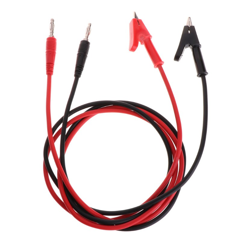 Set 2 Dây Cáp Kẹp Cá Sấu 4mm 1m