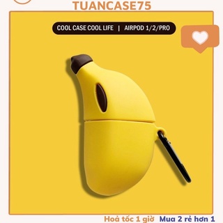 🔥 Case Ap 1/2 & Pro 🔥 Freeship 🔥 VỎ BỌC MODEL CHUỐI CUTE Cho Tai Nghe Không Dây (Bluetooth) - Tuancase75