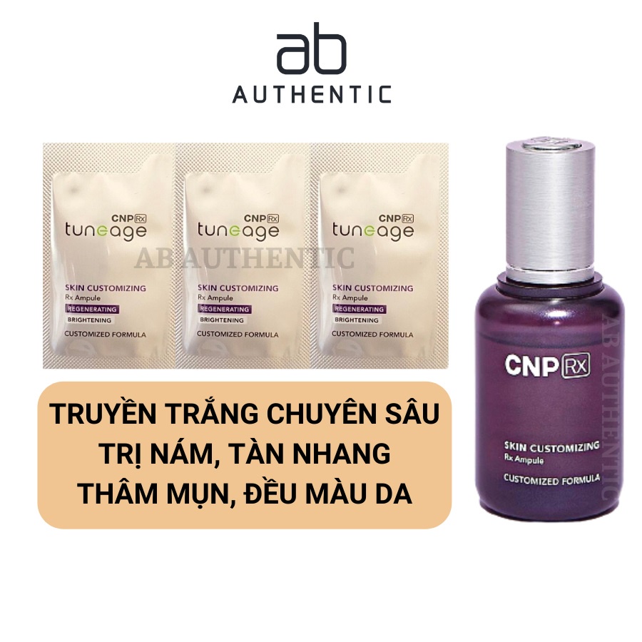 Tinh chất huyết thanh truyền trắng CNP Rx skin customizing ampule - AB Authentic