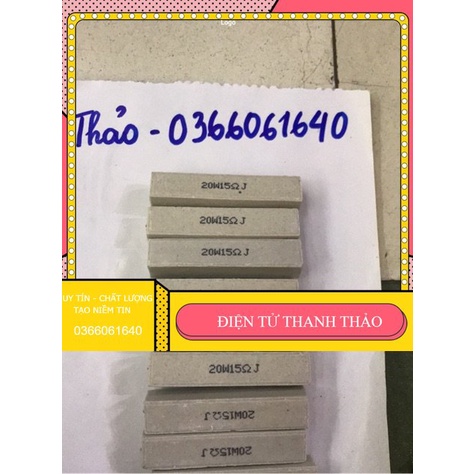 10 điện trở sứ 5w 10w 20w 15ôm