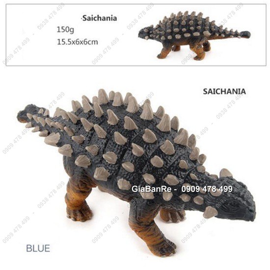 Mô Hình Khủng Long Giáp Lưng Gai Đuôi Búa Ankylosaurus - Size Nhỏ - 7719