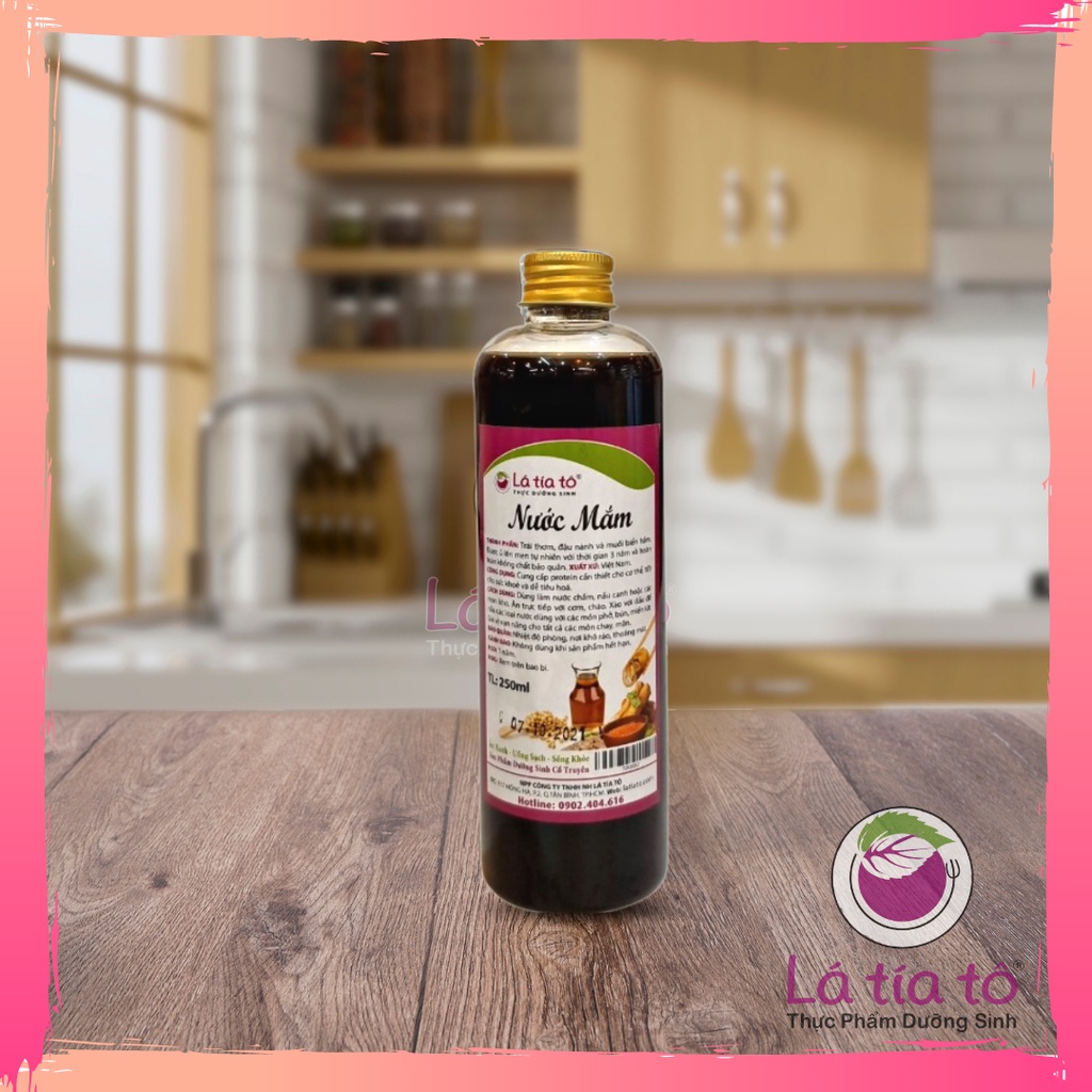 NƯỚC MẮM CHAY THỰC DƯỠNG 250ml - LÁ TÍA TÔ