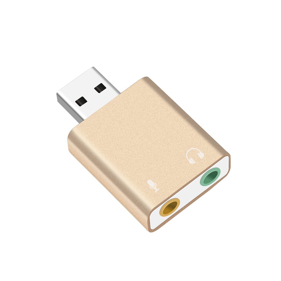 Đầu Chuyển Đổi Thẻ Âm Thanh USB Sang Tai Nghe / Micro USB | BigBuy360 - bigbuy360.vn
