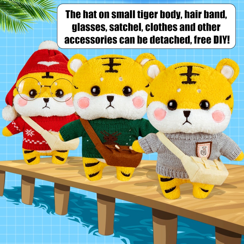 Búp Bê Mèo / Hổ Nhồi Bông Mềm Mại Dễ Thương 35Cm Làm Quà Tặng 2023