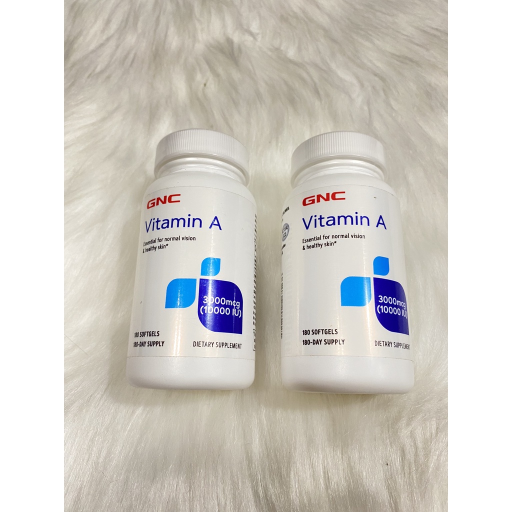 VIÊN UỐNG GNC Vitamin A 3000mcg  180 VIÊN CỦA MỸ