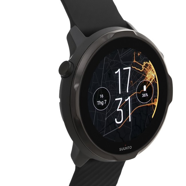 Đồng hồ thông minh Suunto 7 kháng nước 5ATM theo dõi nhịp tim màn hình AMOLED 1.97&quot; - Chính hãng BH 24 tháng