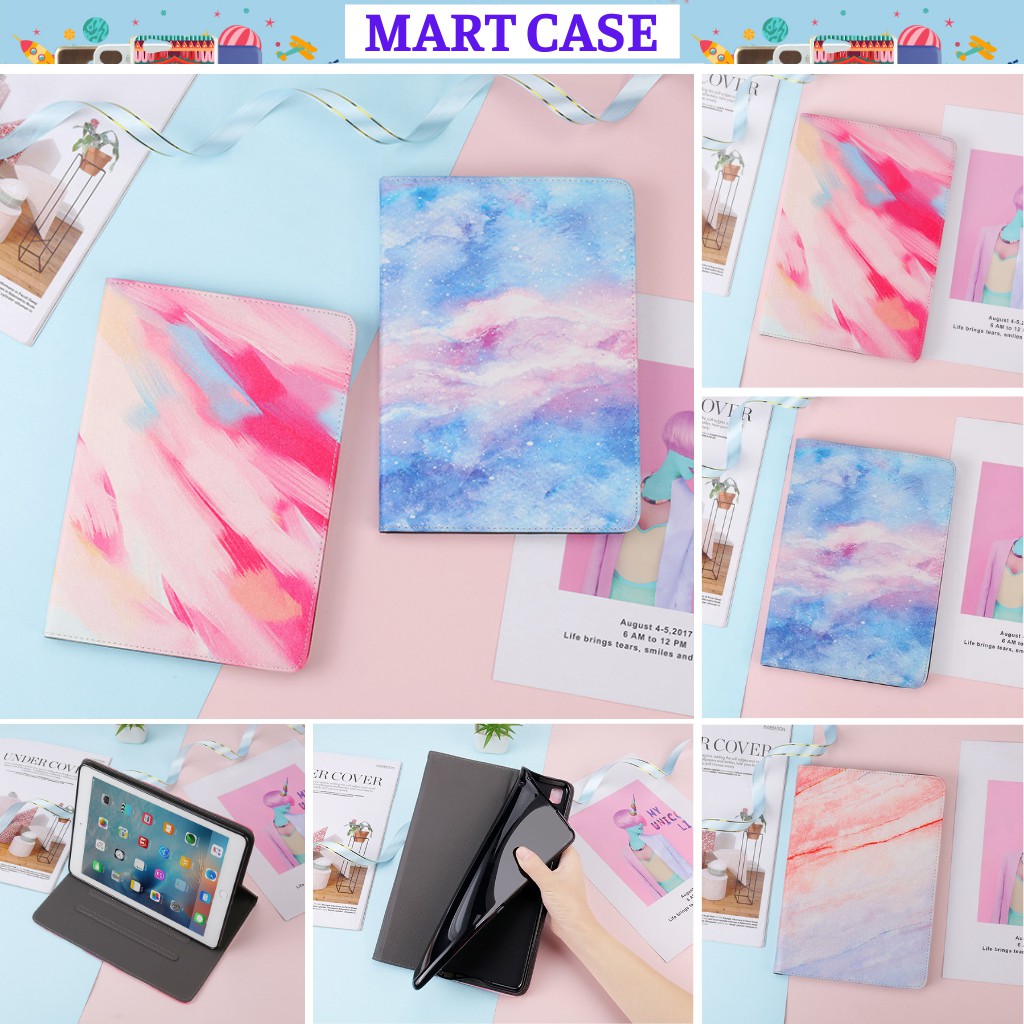 Ốp ipad gen 8 silicon Sơn Mài Vân Đá ốp ipad Air 4/Pro 11''/9.7/10.5/10.2 gen 7/8/2017/2018/Air2/Air1...MART CASE