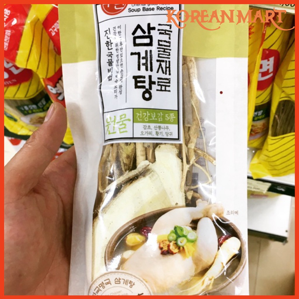 [KoreanMart] NGUYÊN LIỆU GÀ HẦM SÂM HÀN QUỐC GÓI 70G