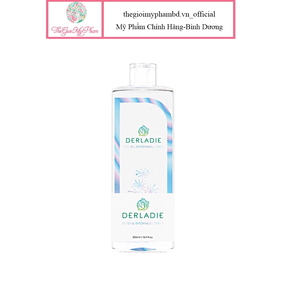 Nước Hoa Hồng Cây Phỉ Derladie Natural Witch Hazel Toner 500ml