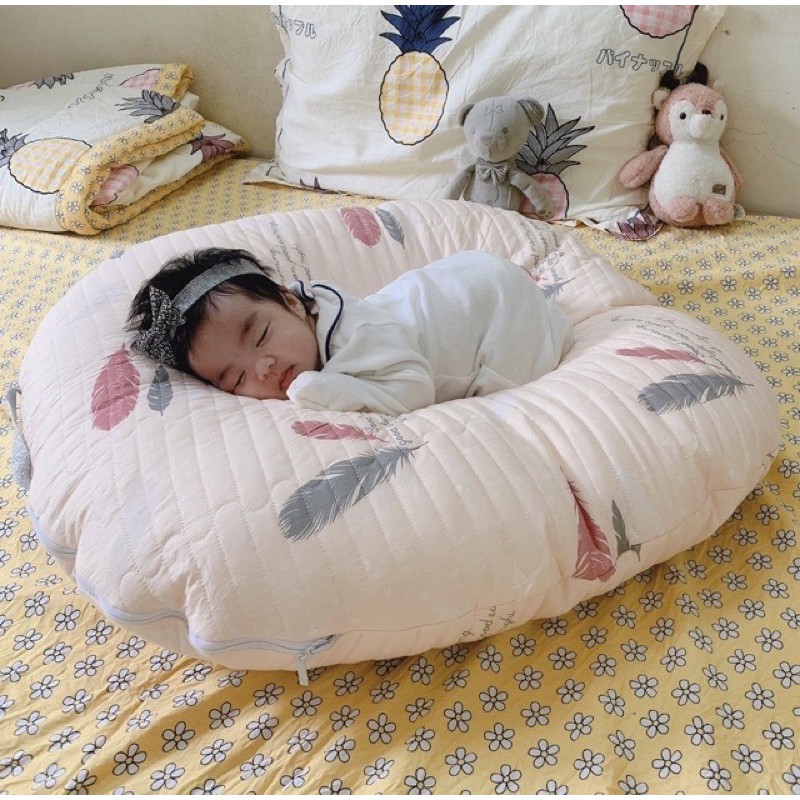 Gối chống trào ngược cotton Hàn trần vỏ cao cấp  (Đã bao gồm vỏ gối và ruột gối nhồi bông)