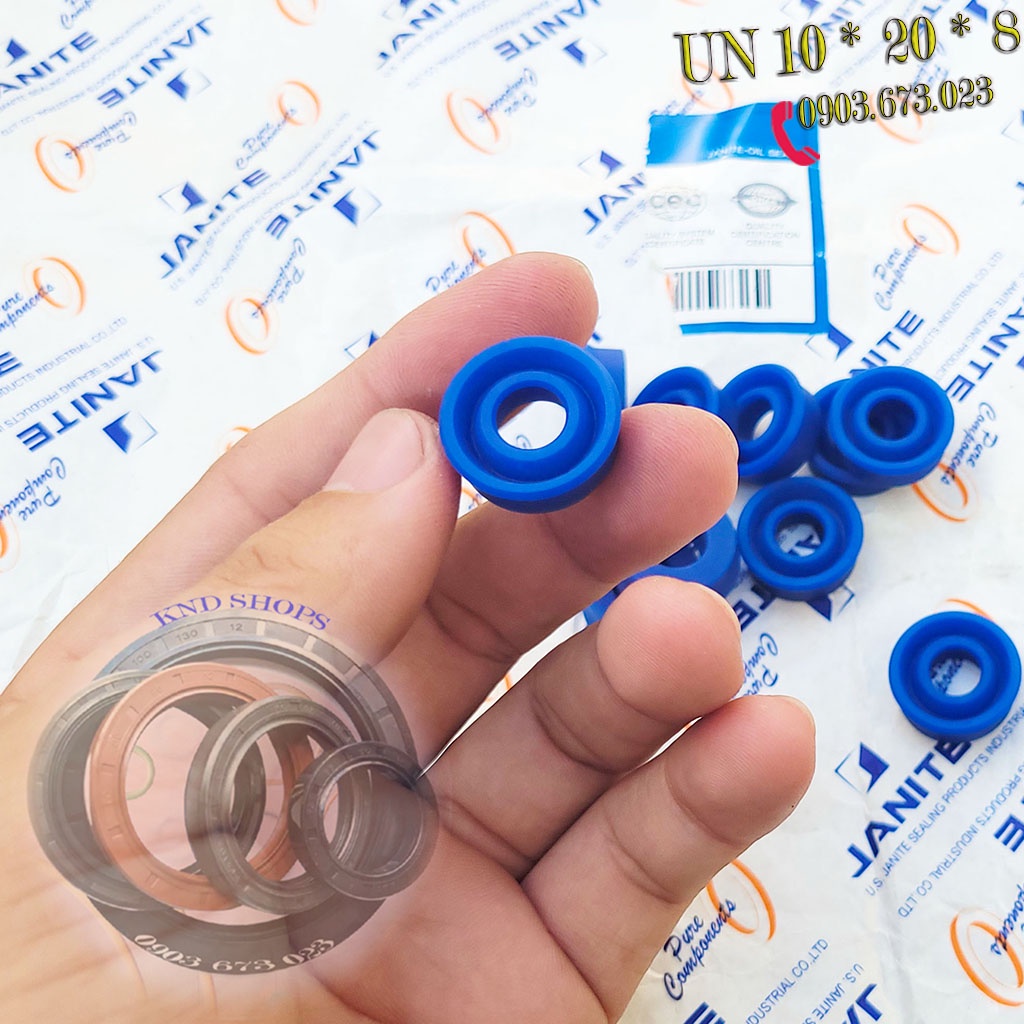 Gioăng phớt thủy lực UN 10*20*6 & UN 10*20*8, phớt chắn dầu thủy lực chuyên cho máy đào, máy xúc, cẩu và xe nâng